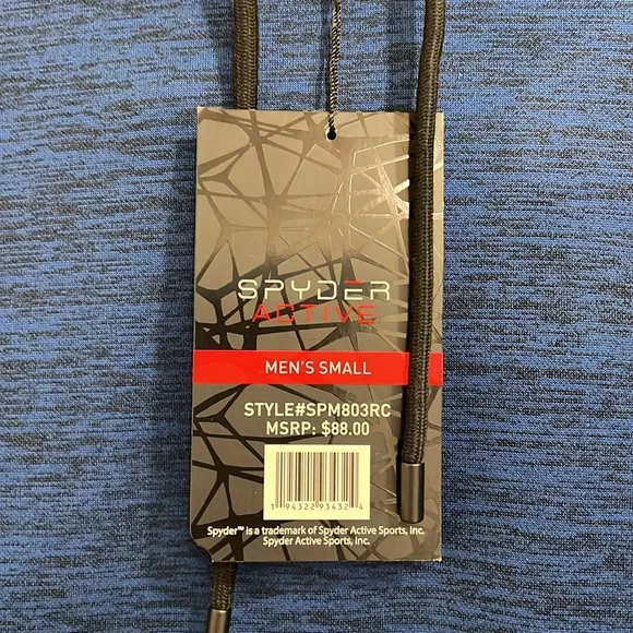 Spyder active pull over Blue sweatshirt, hoodie size small - Picture 6 of 10